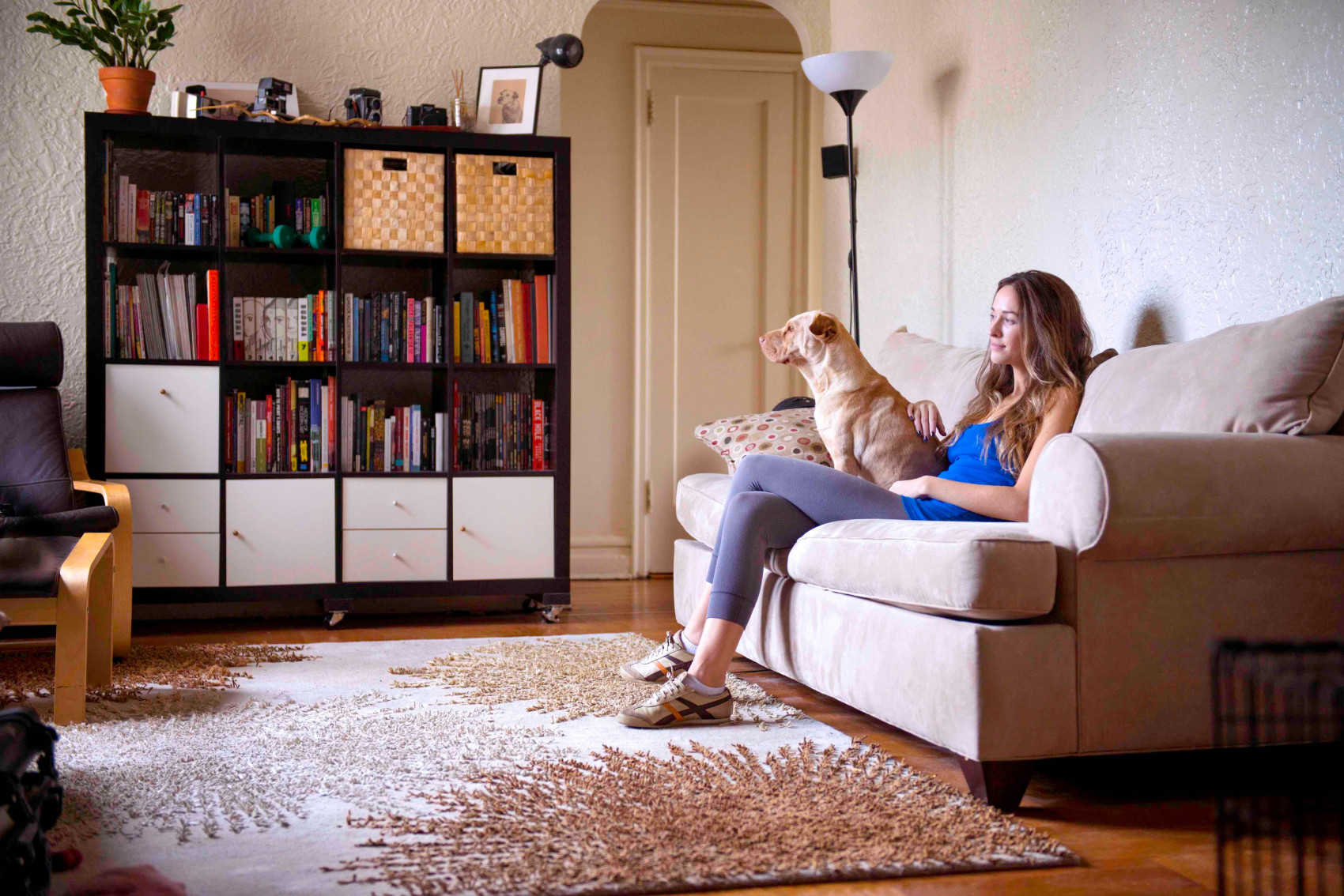 Woman and dog lockdown.jpg